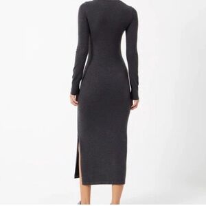 French Connection Dark Gray Long Sleeve Dress